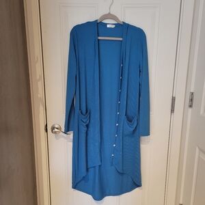 Teal Duster Cardigan